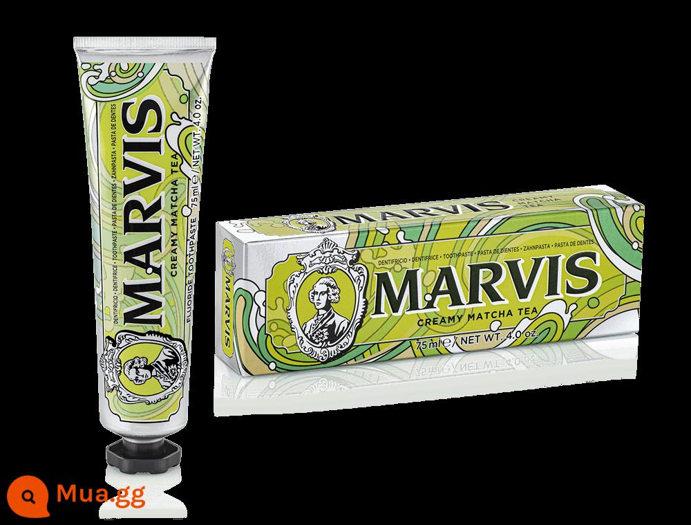 [Tự vận hành] Kem đánh răng dòng trà chiều MARVIS Mars của Ý 75ml/que, ba hương vị - nắp sữa matcha