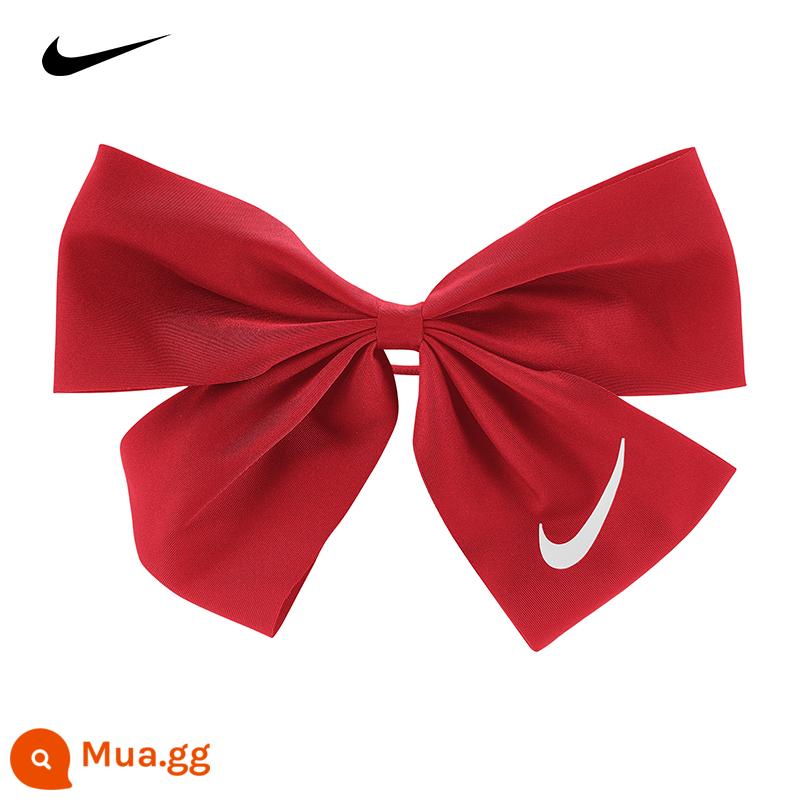 [Tự vận hành] Nike Nike nơ lưới màu đỏ nữ trang trí tóc nơ lớn ruột già vòng tóc trang trí đầu quà tặng dây cao su - RedN1001764610OS