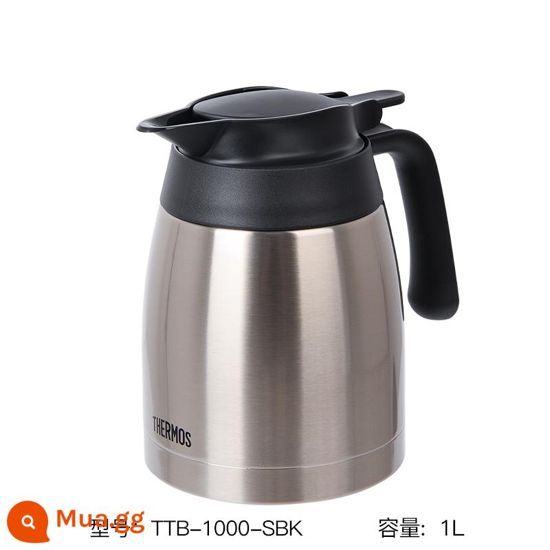 [Tự vận hành] Bình giữ nhiệt THERMOS Bình giữ nhiệt bình giữ nhiệt văn phòng tại nhà Bình đun nước inox TTB - Màu inox (1L) kiểu mới