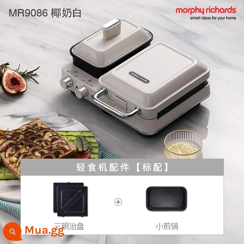 [Tự vận hành] Máy ăn sáng đa chức năng Mofei Máy làm thức ăn nhẹ sandwich Máy nướng bánh quế gia dụng nhỏ - Nước cốt dừa trắng [tiêu chuẩn]