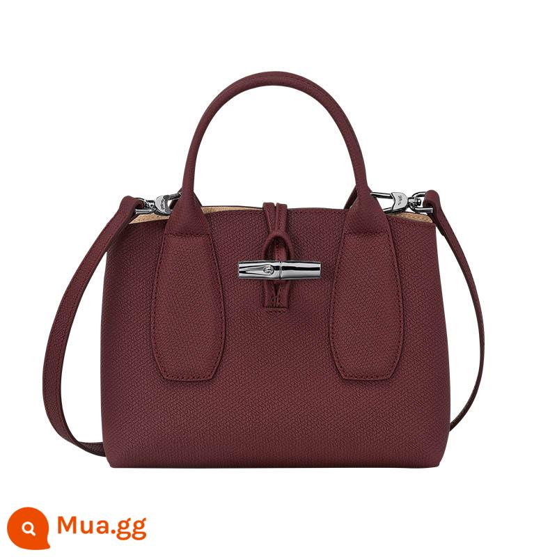 [Tự làm việc] LongChamplongChamp Bà Roseau Big Bag Crossbody Bag 10095HPN Lễ hội tre - 261 màu mận