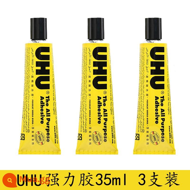 [Tự vận hành] Keo dán mạnh UHU nhập khẩu từ Đức keo dán phổ thông thủ công trong suốt mô hình gỗ thủy tinh kim loại chế biến gỗ sửa chữa giày đa chức năng đặc biệt keo dính keo dính đa năng - 35ML-3 miếng