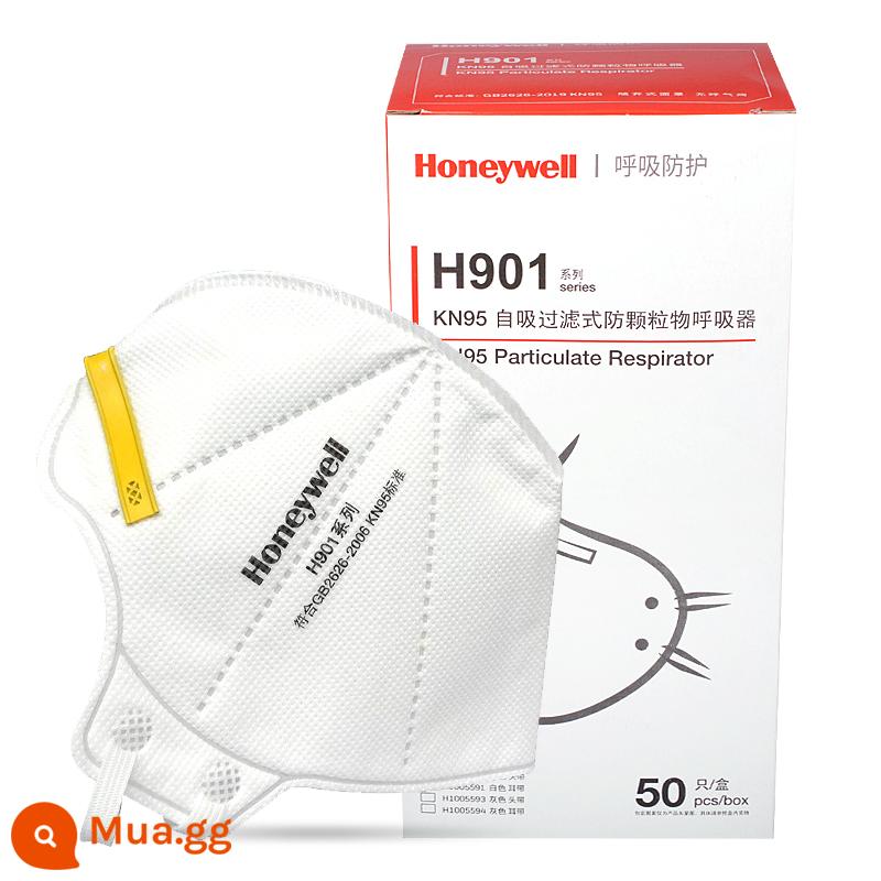 [Tự vận hành] Mặt nạ chống bụi HoneywellHoneywellKN95 chống bụi công nghiệp N95 khói bụi nam trưởng thành - Mũ nón H901 50 cái/hộp bảo vệ môi trường