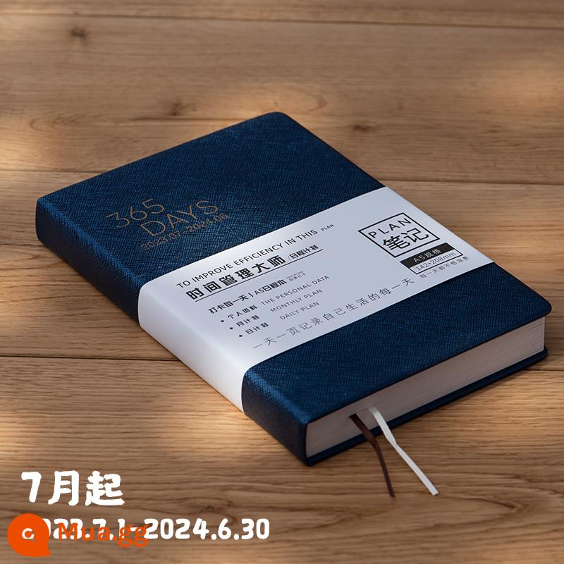 kế hoạch năm 2023 lên lịch cho dòng thời gian này một ngày một trang lịch notepad A6 tự kiểm tra kỷ luật kế hoạch hàng ngày sổ tay hướng dẫn hiệu quả công việc sổ tay nhật ký sổ tay LOGO tùy chỉnh - [Từ tháng 10] Bề mặt cứng/Kết cấu màu xanh đậm 003