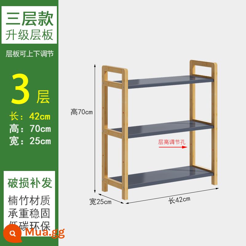 Kệ Sách Giá Tầng-Đứng Nhiều Lớp Đơn Giản Bếp Có Giá Để Đồ Nhà Phòng Khách Phòng Tắm Bột Phòng Kệ Đa Năng - Loại tấm phù hợp màu 3 lớp 42