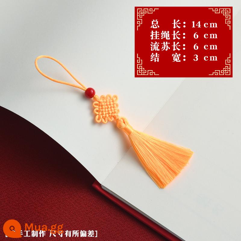 Nhỏ Trung Quốc Thắt Nút Tua Tua Túi Hanfu Dân Tộc Cổ Treo Nhọn Hộp Quà Tặng Ngày Lễ Vật Trang Trí Trang Trí Vật Có Hoa Mặt Dây Chuyền - Vàng vàng [10 cái]