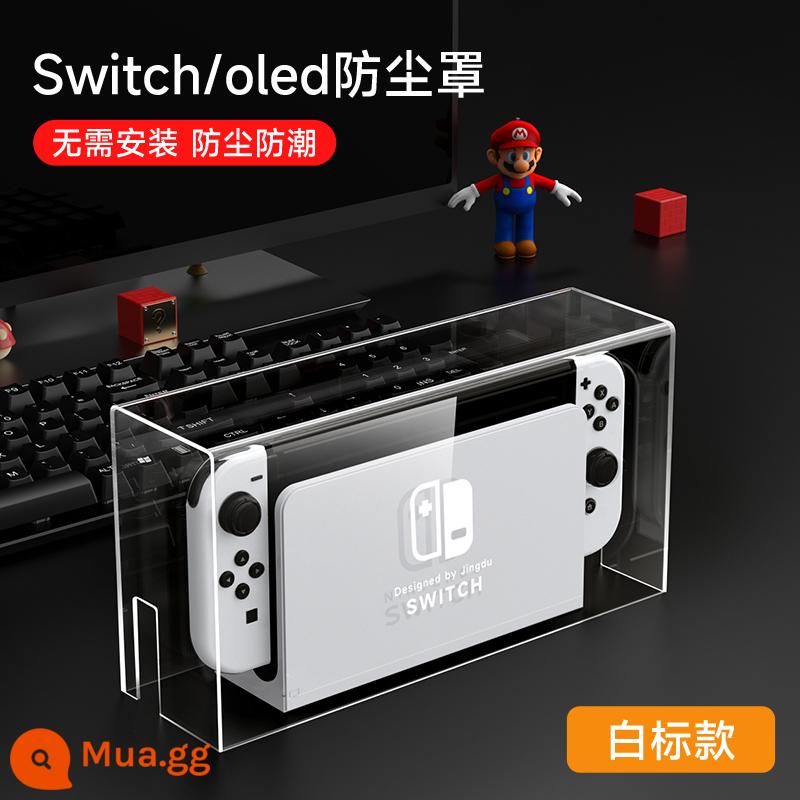 chuyển đổi bụi che nintendo switcholed máy chủ bảng điều khiển trò chơi cơ sở hộp ns vỏ màn hình oled bìa acrylic trong suốt vỏ bảo vệ hộp băng cassette phụ kiện túi lưu trữ cứng siwch chính thức - Tấm che bụi công tắc [Mẫu nhãn trắng] Đi kèm với nắp đậy có số lượng giới hạn √ Bao gồm phần bù cho màu vàng