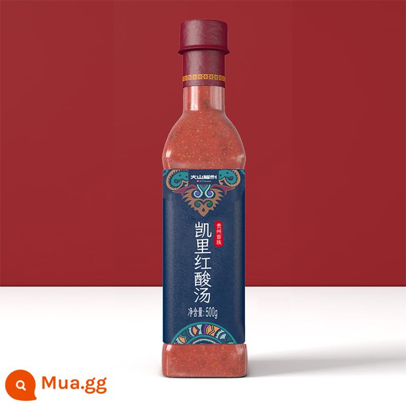 Phúc lợi Dashan Guizhou Kaili Red Acid Thuốc sắc Chính thống Soup Soup Soup Special Feats và gia vị Nội tiết Nước sốt Sour Sour Soup Soup - chai 500gX1