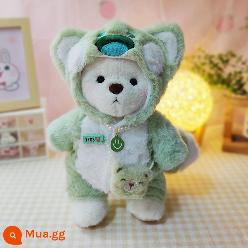 Kích thước trung bình gấu Lena quần áo gấu búp bê sang trọng quần áo búp bê 30cm gấu bông màu hồng sang trọng áo liền quần nữ - Bộ áo liền quần mèo Doodle nâng cấp không có gấu