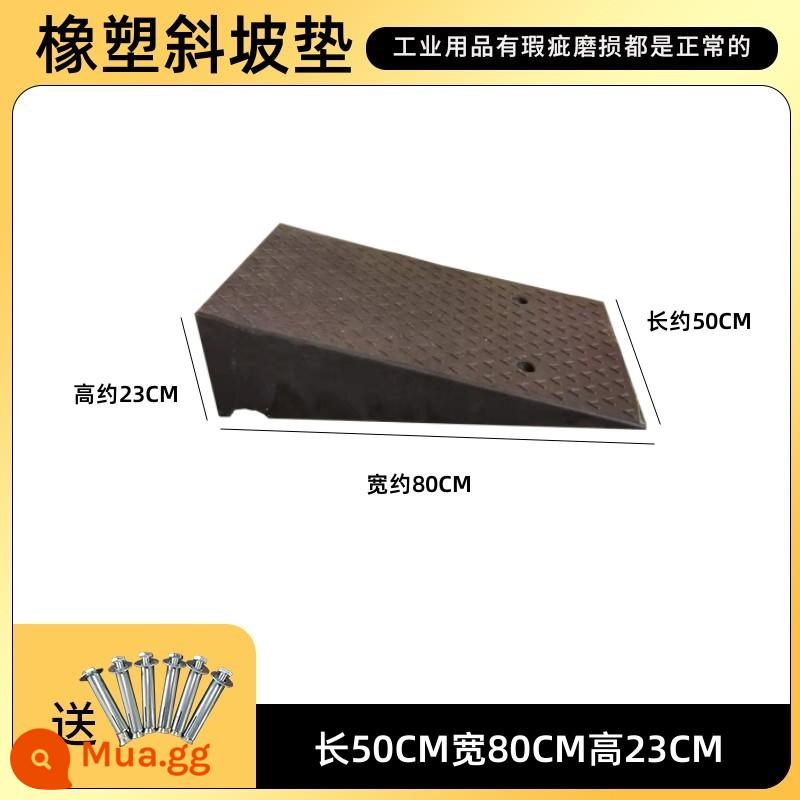 Bậc cửa dốc pad hộ gia đình ngưỡng xe thang pad cầu thang độ dốc ban xe đẩy ngoài trời leo núi pad tam giác pad - 50*80*23