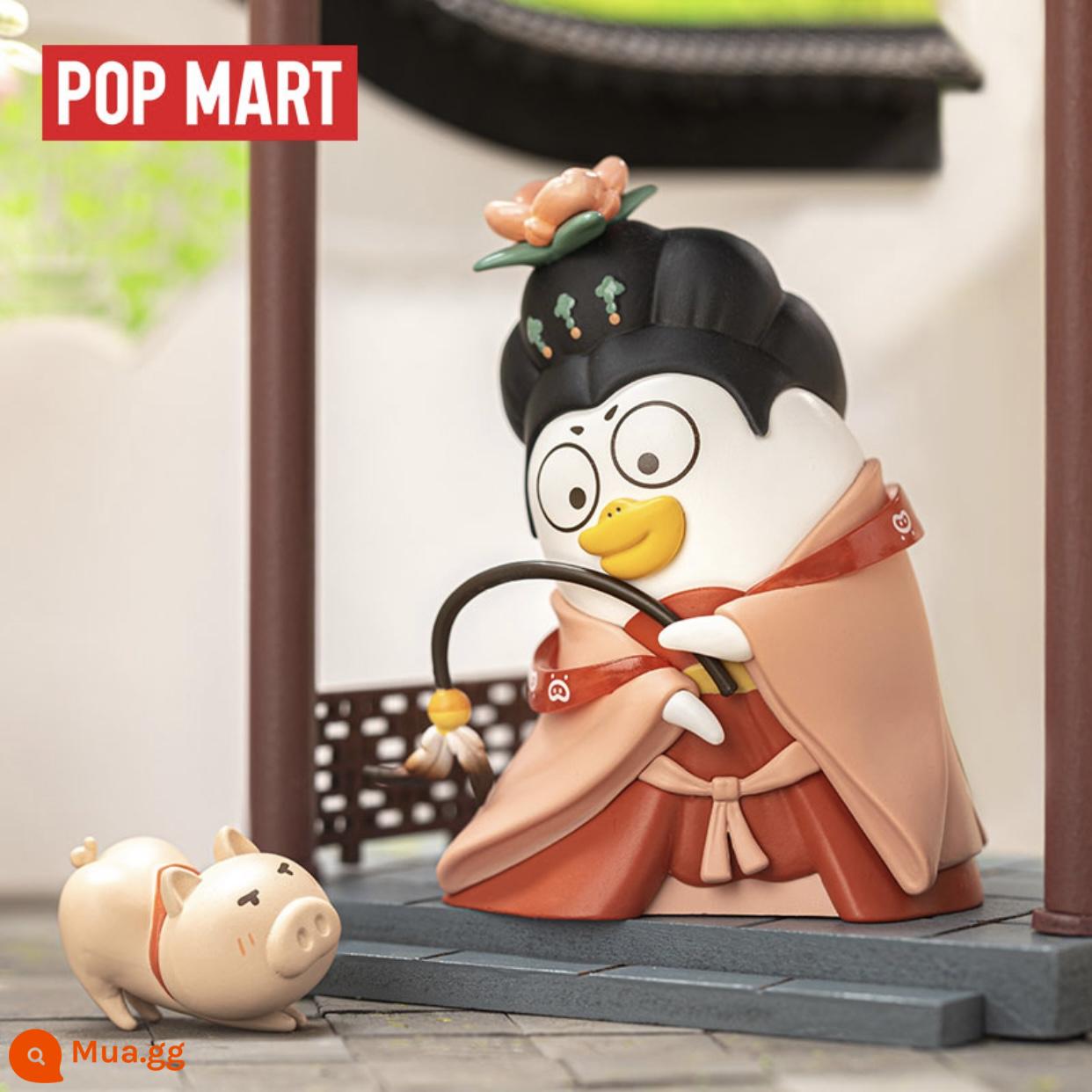 POPMART Bubble Mart Little Liu Vịt Thông Thường Đánh Công Nhân Series Mù Hộp Đồ Chơi Mô Hình Hợp Thời Trang Quà Tặng Vật Trang Trí - Hey hey Hey