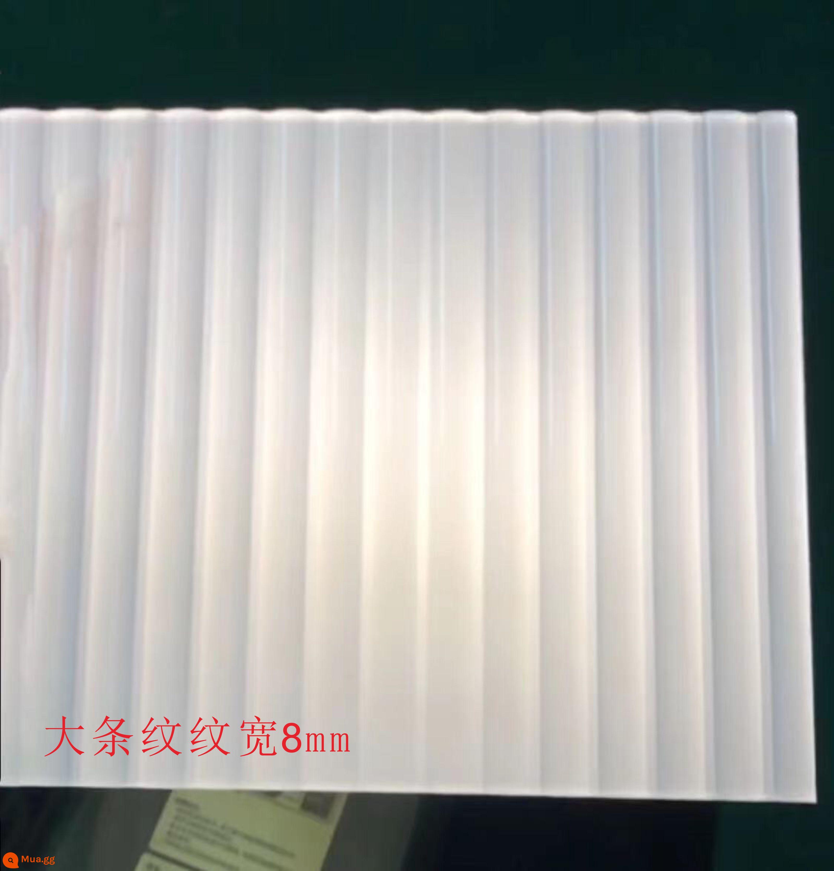 Changhong bảng sọc acrylic bảng sóng bảng phân vùng bảng nhựa plexiglass độ dày rộng tùy chỉnh bảng mô hình sọc - Sọc rộng lan tỏa màu trắng kem