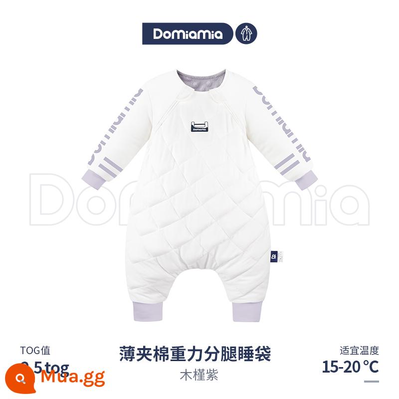 Túi ngủ Domiamia Boy Baby Baby Heng Wen Defant - Phần 3 - Màu tím dâm bụt - Quilting mỏng trọng lực (nhiệt độ khuyến nghị 15-20oC)