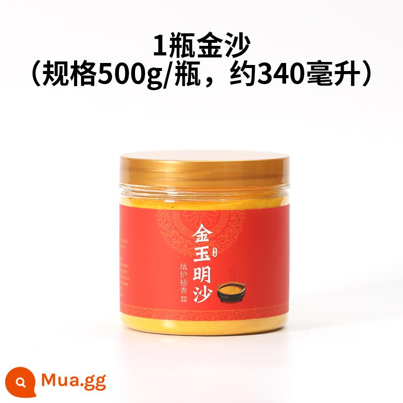 Tro cát nhám trong lư hương cát đặc biệt lư hương cát vàng hương tro bột nhang nhang Jinyu Mingsha - 1 chai Jinsha (quy cách: 500g/chai)