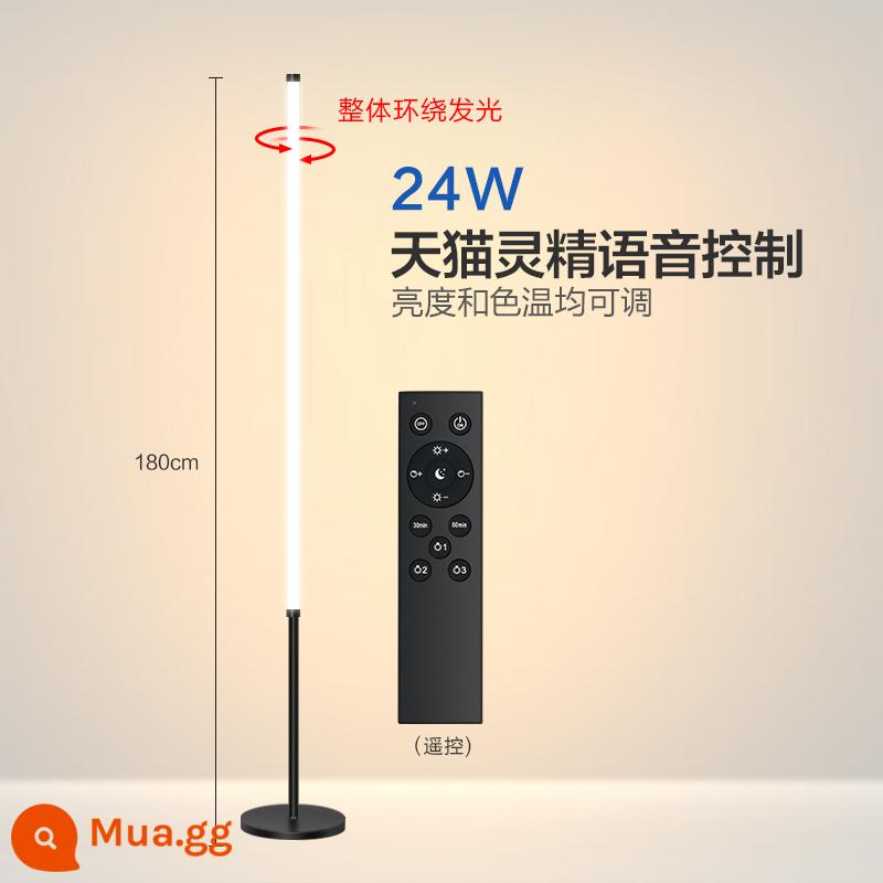 Đèn Sàn Ins Bắc Âu Đơn Giản LED Phòng Khách Phòng Ngủ Dọc Đèn Bàn Đèn Cạnh Giường Ngủ Góc Đèn Bảo Vệ Mắt Khí Quyển Đèn - Kiểu F 180CM-đen-Tmall Elf