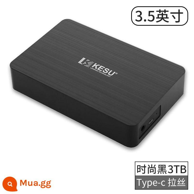 Kosho 5T Đĩa cứng di động 6T Công suất lớn 12TB Cao -Tốc độ 8TB Bộ lưu trữ cơ học 3T Desktop Disk Disk 4T Bên ngoài 16T - Đen-3TB (3,5 inch)