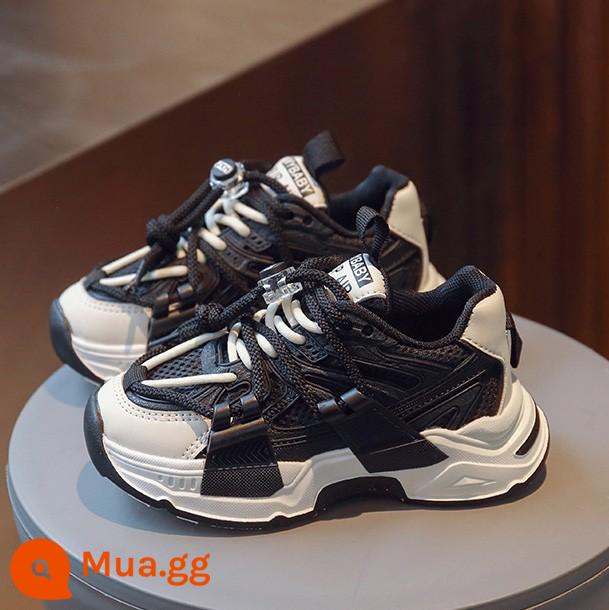 Giày Bé Gái Giày Sneakers Mùa Xuân 2023 Mới Lưới Trẻ Em Bố Giày Xuân Thu Bé Gái Giày Chạy Thường Ngày - ZY899 trắng