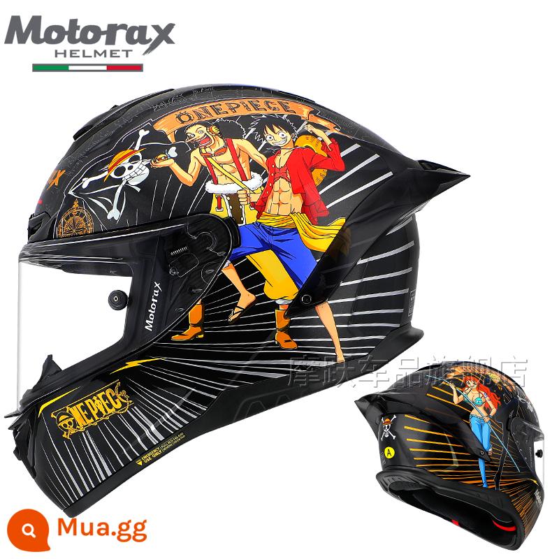 MOTORAX Morex R50S Một Đầu Máy Xe Lửa Mũ Bảo Hiểm Full Mũ Bảo Hiểm Nam Nữ Đuôi Lớn Gió Xuân Xe Bốn Mùa - One Piece—MC3