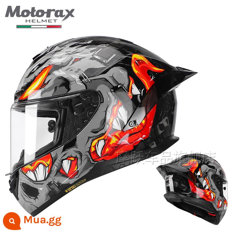 MOTORAX Morex R50S Một Đầu Máy Xe Lửa Mũ Bảo Hiểm Full Mũ Bảo Hiểm Nam Nữ Đuôi Lớn Gió Xuân Xe Bốn Mùa - Dokila thế hệ thứ hai