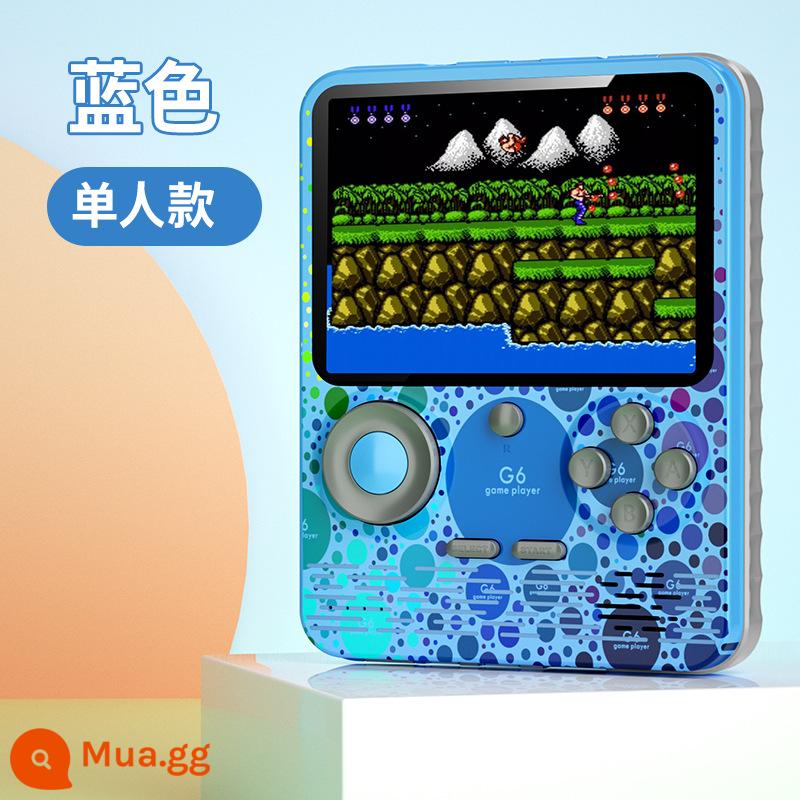 Máy chơi game cầm tay HKII 2022 mới SUP cầm tay đôi màn hình lớn Tetris cổ điển hoài cổ dành cho trẻ em mini arcade mini máy du lịch nhỏ kiểu cũ bạn trai thời thơ ấu - Bảng điều khiển cầm tay G6 [màu xanh]★ một người chơi/có thể dùng làm bộ sạc di động