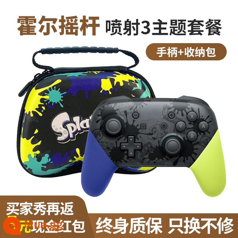 Switch Handle Pro Zelda Kingdom Tears Splatoon 3 trò chơi giới hạn NS Hall rocker double line HKII national line phiên bản máy tính PC gốc không dây NFC phù hợp cho Nintendo - [Gói Hall Model★Jet 3] Bảo hành trọn đời★Mua một tặng bốn[Khuyến nghị]