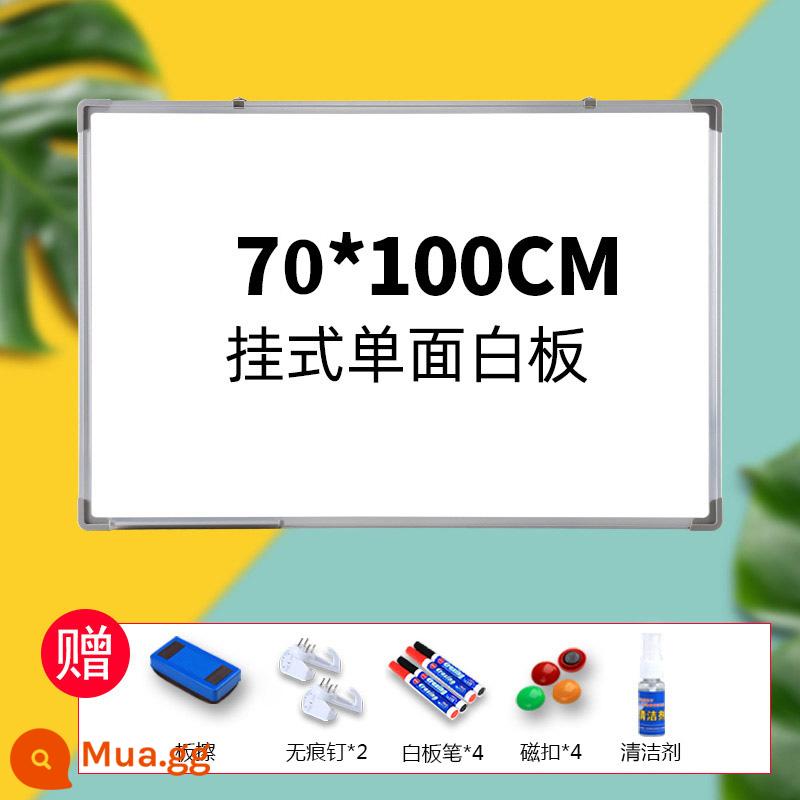 Bảng viết bảng trắng loại treo hộ gia đình bảng đen nhỏ dành cho trẻ em Bảng trắng nhỏ giảng dạy đào tạo văn phòng họp phiên bản ca trắng bảng ghi chú từ thương mại treo tường bảng tin xóa được viết giấy dán tường kanban - [Mẫu dày] Bảng trắng một mặt 70*100 + 4 bút, 4 khóa nam châm, 1 chất tẩy rửa, 1 cục tẩy