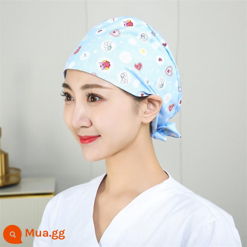 Mũ phòng mổ nữ cotton mũ y tá giam hóa trị bao đầu mũ phòng khám nha khoa bác sĩ làm việc mũ nam - Chúc [Khuyến nghị về lễ hội]