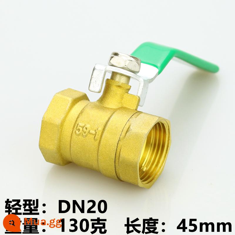 Van bi chuyển nước van đồng toàn phần 4 điểm dn15 van 6 điểm dn20 chịu nhiệt độ cao 1 inch 2 van bi đồng 25 tap water 50 - Đèn xanh quân đội 6 điểm DN20