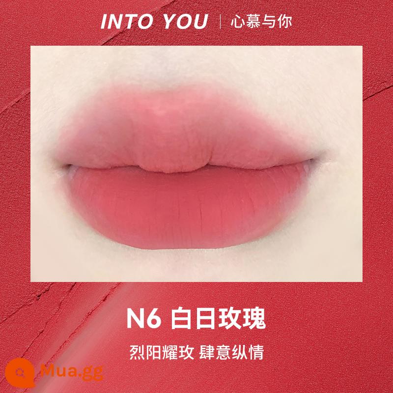 Cheng Shi'an VÀO BẠN môi bùn môi men son môi nữ anh hùng không khí mờ nhung thích hợp tương đương intoyou - #N6 Hoa Hồng Trắng MỚI