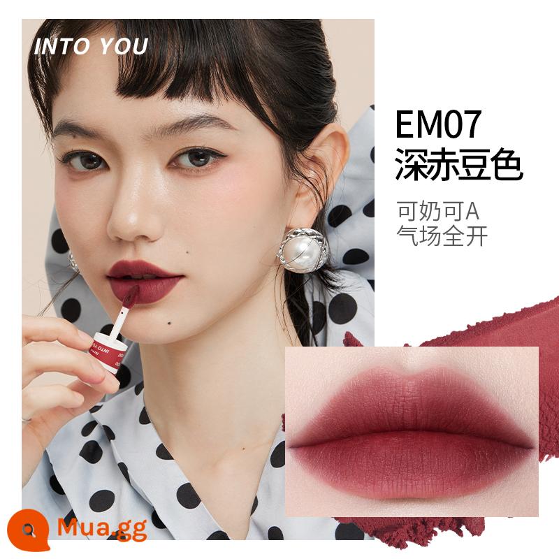 Cheng Shi'an VÀO BẠN môi bùn môi men son môi nữ anh hùng không khí mờ nhung thích hợp tương đương intoyou - EM07 #Màu đậu Adzuki đậm