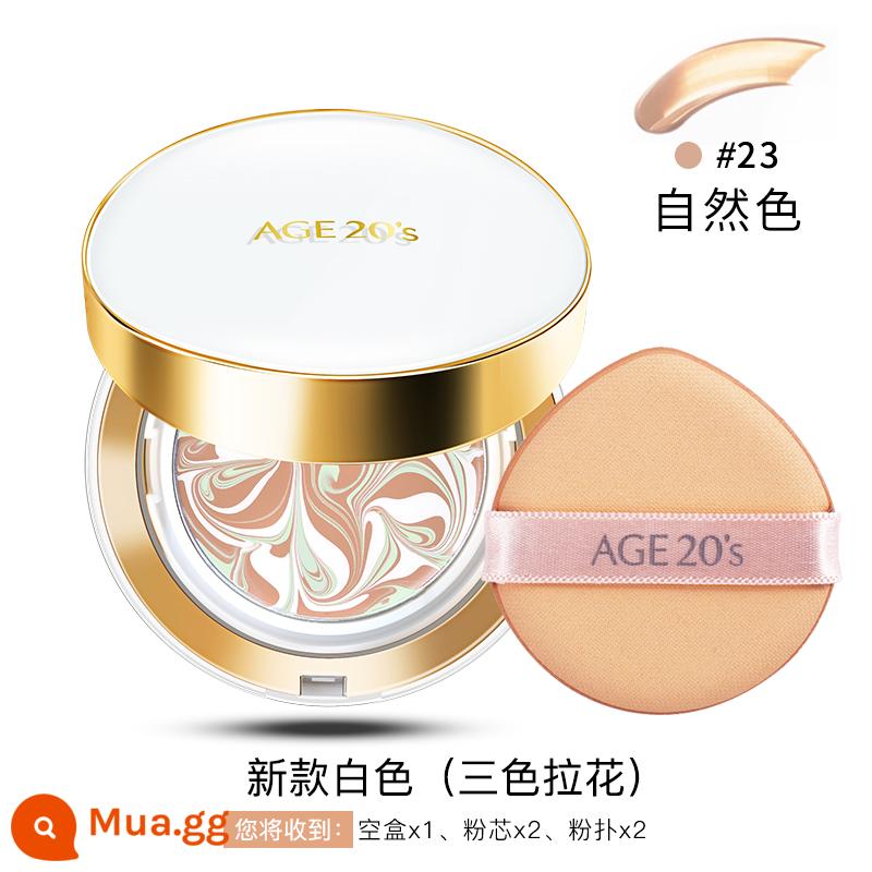 Mới Aekyung Đệm Không Khí BB Cream 4 Màu Kem Che Khuyết Điểm Dưỡng Ẩm Lớp Nền Lâu Trôi Age20s Flagship Store Chính Thức Flagship Chính Hãng - Hộp trắng raffia ba màu 23 # màu tự nhiên