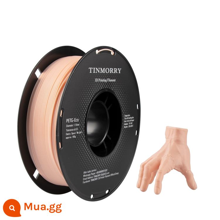 Tinmorry: Dây tóc in 3D PETG tiếp xúc với nguyên liệu Tianrui PETG-ECO, gói 1kg - màu