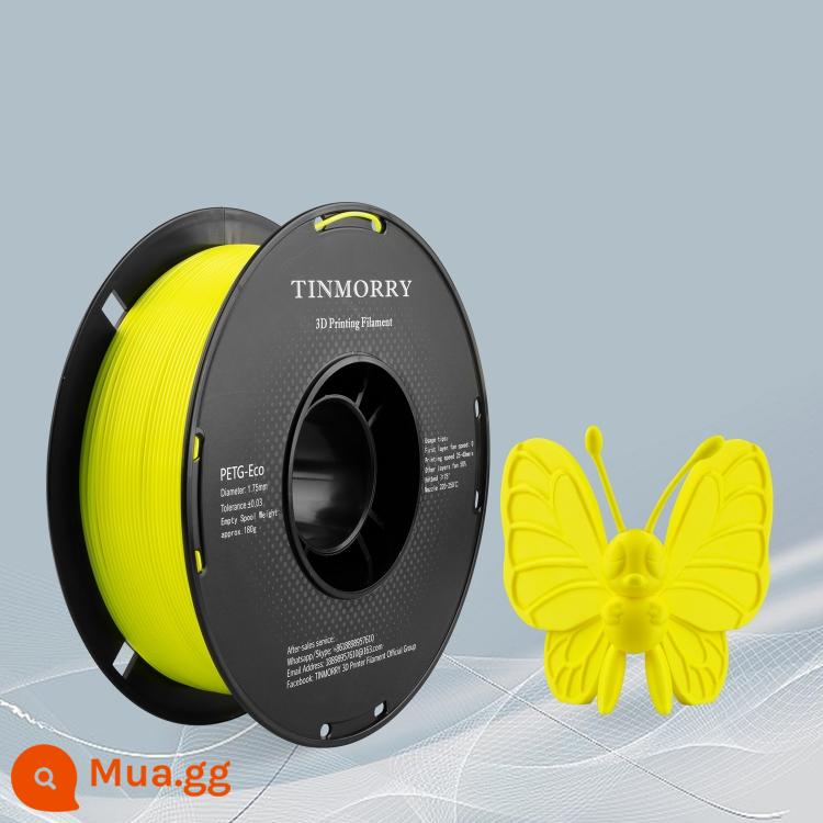 Tinmorry: Dây tóc in 3D PETG tiếp xúc với nguyên liệu Tianrui PETG-ECO, gói 1kg - màu vàng huỳnh quang