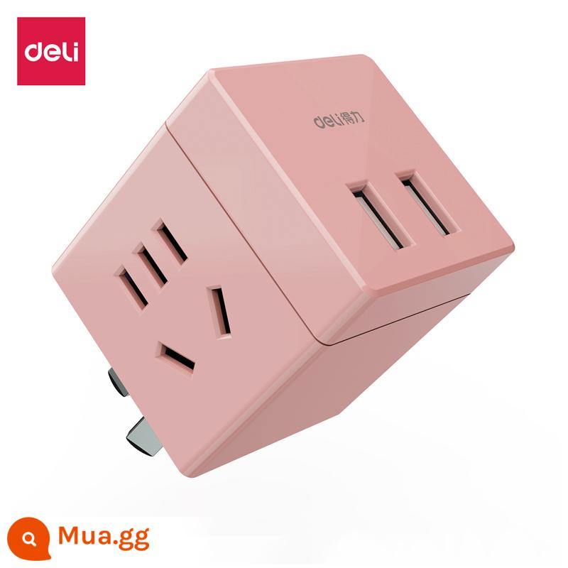 USB mạnh mẽ đa chức năng ổ cắm tường khối lập phương Rubik xốp chuyển đổi nhiều cổng phích cắm không dây không có dây cắm - Không dây/Thin Red [2 lỗ kết hợp + 2 bộ USB] 33626