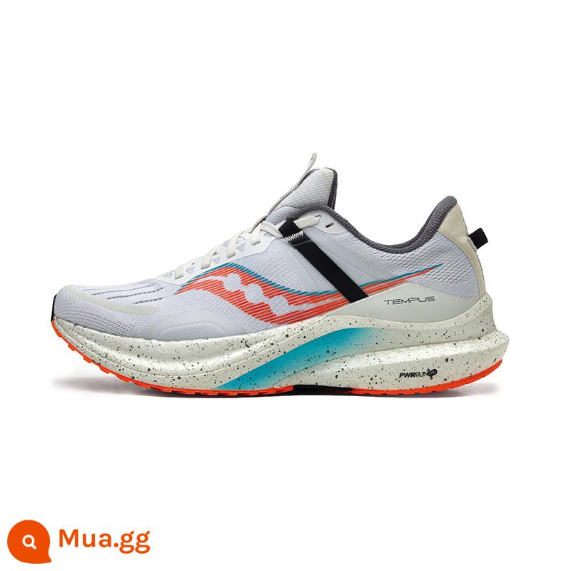 Giày chạy bộ Saucony TEMPUS nam hỗ trợ tập luyện giày chạy bộ cho cặp đôi giày thể thao thoải mái - Cam trắng [Phong cách nam]