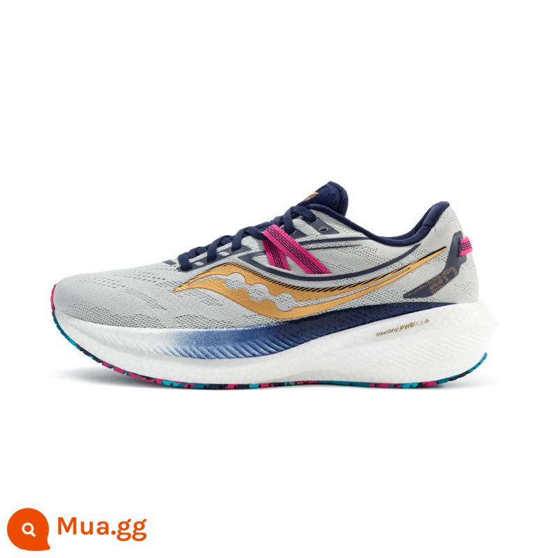 Saucony Saucony mùa hè mới chiến thắng TRIUMPH 20 giày chạy bộ giày thể thao chống sốc giày nam thoáng khí - Vàng xám [Phong cách nữ] Nên tăng một cỡ