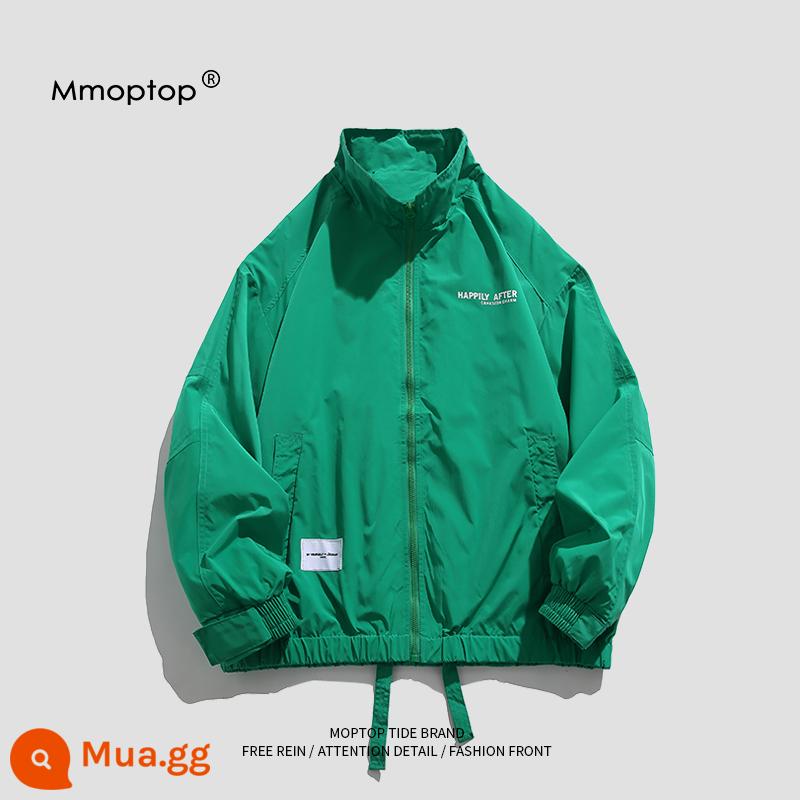 Mmoptop American Loose và Versatile Leisure cặp đôi áo khoác nam mùa thu và mùa đông mới retro áo thủy triều retro nam - rừng xanh