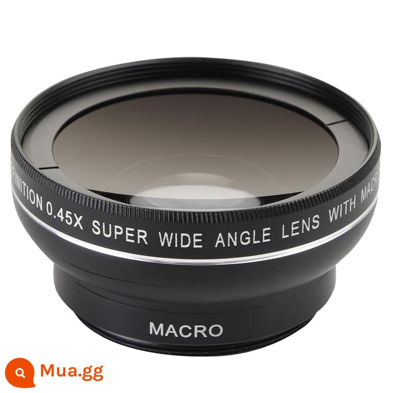 Máy ảnh gương macro góc rộng Jiangyou 0,45X52MM ống kính bổ sung ống kính góc rộng máy ảnh hai trong một - đen