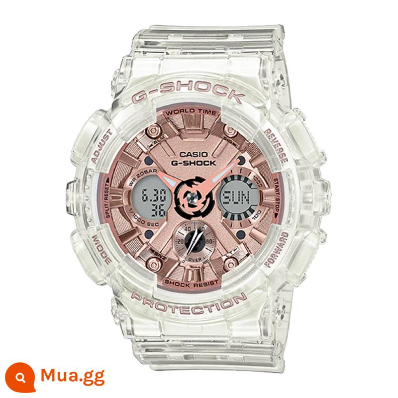 Đồng hồ CASIO kỳ lân thể thao nữ hoa anh đào hồng lưới đỏ chống thấm nước GMA-S110MP-4A1 NP SR - GMA-S120SR-7A