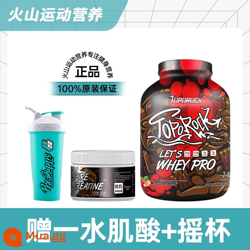 CTD Chong sóng cơ bột whey protein Whey trái cây hạt protein cơ bột sóng xung kích dành cho người lớn tập thể dục 6 pounds non-panda - Miễn phí: CTD creatine monohydrate + cốc lắc lớn