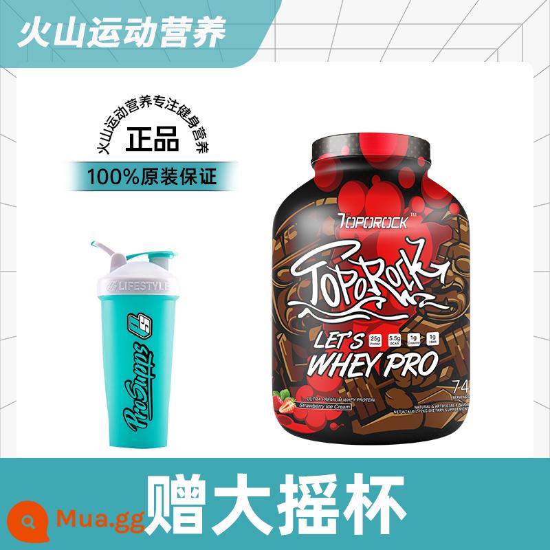 CTD Chong sóng cơ bột whey protein Whey trái cây hạt protein cơ bột sóng xung kích dành cho người lớn tập thể dục 6 pounds non-panda - Quà tặng: Cốc lắc lớn