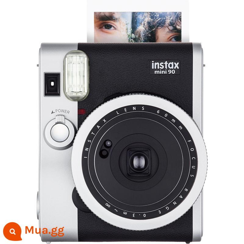 Gói máy ảnh cổ điển chụp ảnh một lần Fujifilm Fuji instax mini90 với giấy ảnh Polaroid - đen