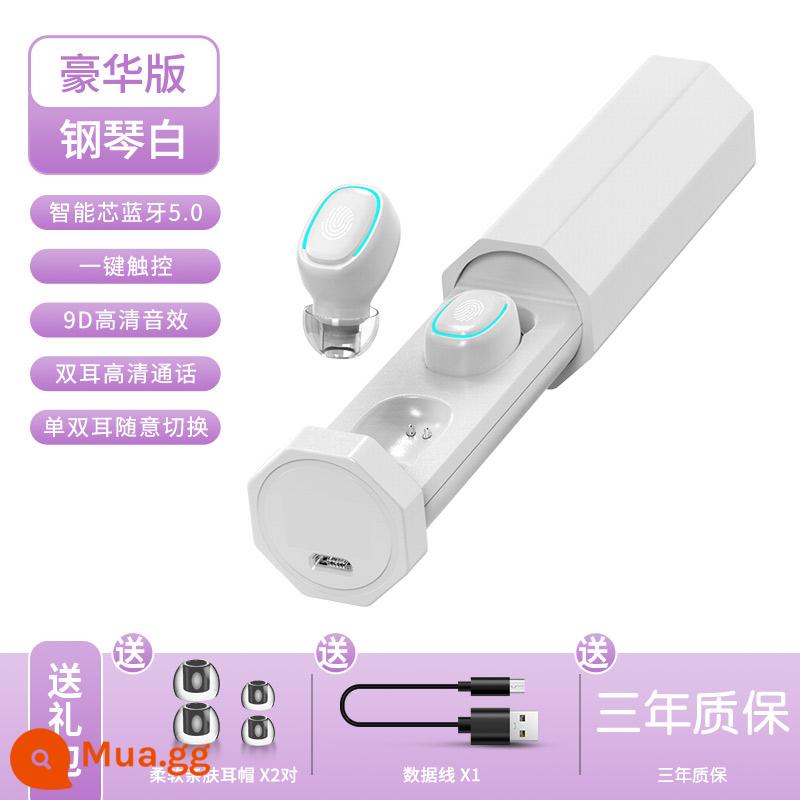 【Được đề xuất bởi Li Jiaqi】 Tai nghe Bluetooth dành cho nữ mẫu không dây giá trị cao 2022 phong cách mới chất lượng âm thanh siêu tốt giảm tiếng ồn thể thao trong tai chất lượng cao phù hợp với Huawei apple oppo millet vivo - Piano White丨Phiên bản cao cấp [Chất lượng âm thanh Bluetooth 5.0★9D]