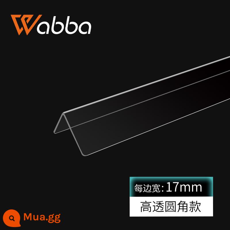 Tấm dán cạnh gạch trong suốt Tấm bảo vệ chống va chạm Tấm dán cạnh Tấm bảo vệ góc chữ L Tấm dán cạnh Tấm trang trí góc phải Tấm dán cạnh áp suất - Mô hình phổ thông có độ trong suốt cao: chiều rộng 17x17mm-2,4 mét được vận chuyển nguyên chiếc