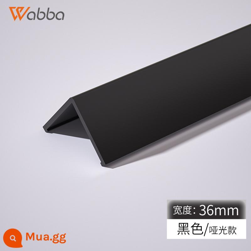 Dải bảo vệ góc tường PVC cực hẹp Dải chống va chạm Dải bảo vệ chống va chạm Dải bảo vệ góc Dải bảo vệ góc tường Gạch trang trí phòng khách Dải cạnh - Space Black - Rộng 3.6cm - Dày 2mm