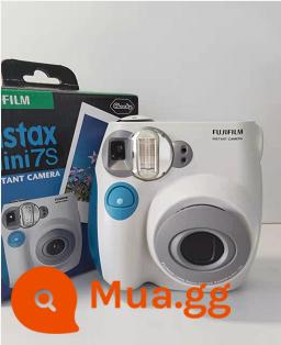 Gói máy ảnh Fuji mini7C 7S bao gồm giấy ảnh Polaroid học sinh nam nữ và máy ảnh trẻ em - màu xanh da trời