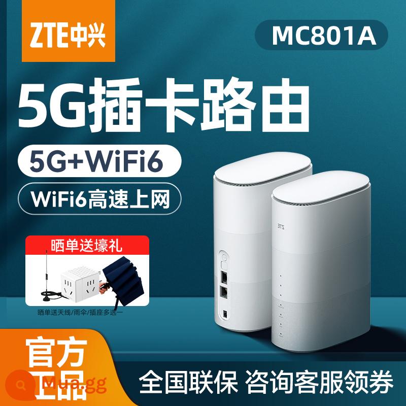 ZTE 5G CPE WiFi Bộ định tuyến trong nhà 5G Trang chủ WiFi6 Giao diện mạng Gigabit Office trực tiếp Tràng Treasure Thẻ cắm thẻ MC801A Full Netcom MC8020 Định tuyến - Bộ định tuyến ZTE 5G MC801A