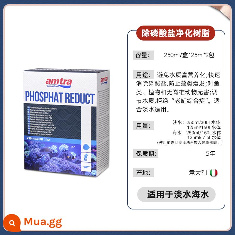 Được nhập khẩu nguyên chiếc từ Đức Nhựa hấp phụ Ancai dephosphate ức chế và giảm tảo sinh sản túi lọc nước bể cá - Nhựa khử photphat 250ML/300 lít nước