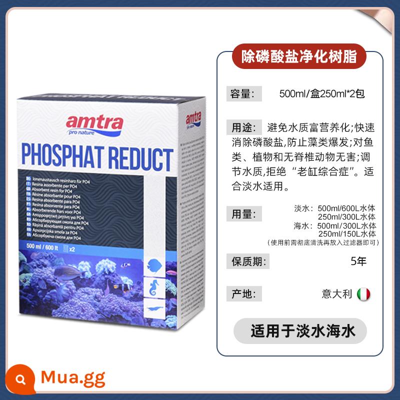 Được nhập khẩu nguyên chiếc từ Đức Nhựa hấp phụ Ancai dephosphate ức chế và giảm tảo sinh sản túi lọc nước bể cá - Nhựa khử photphat 500ML/600 lít nước