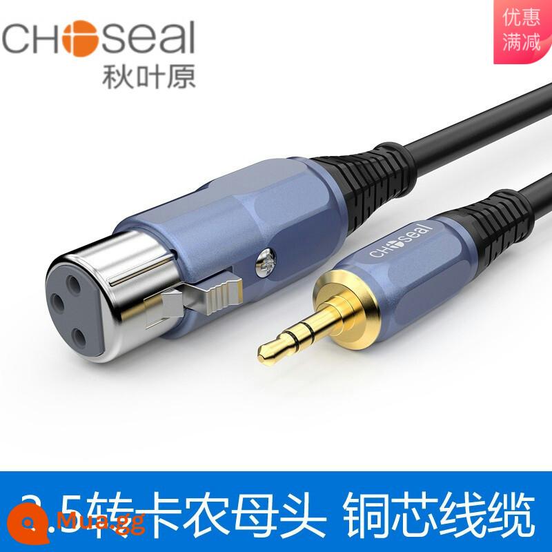 Cáp âm thanh Akihabara 3.5 đến XLR đực và cái Cáp loa cổng 3.5mm sang cổng XLR kép Bộ chuyển đổi micrô Bộ chuyển đổi micrô ba lõi nhỏ 3.5 sang xlr Bộ chuyển đổi micrô điện dung 3.5mm Cáp cân bằng Kalong - Mẹ 3.5-XLR QS3521